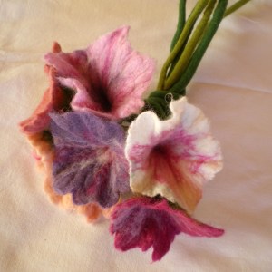 felted flower bouquet -unique moments- 2