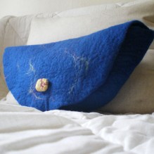 felted clutch -under the milky way tonight-