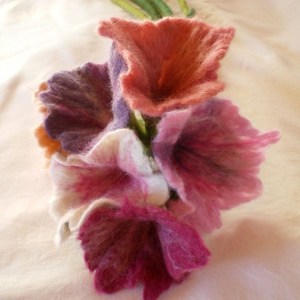 felted flower bouquet -unique moments 1-