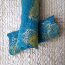 felted arm warmers -this is the sea-