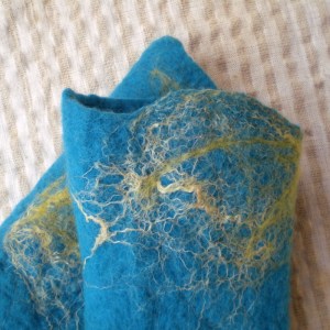 felted arm warmers -this is the sea-