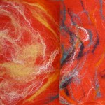  felted scarf -Marrakesh night market -