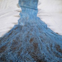 cobweb felted scarf -hazy shade of winter-