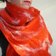 nuno felted scarf -times like these-