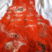 nuno felted scarf -times like these-