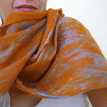 cobweb felted scarf -immenso-