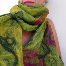 cobweb felted scarf -all i need-