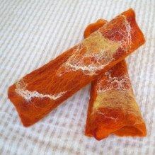 felted arm warmers -Enigmas-