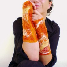felted arm warmers -Enigmas-