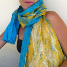 nuno felted scarf -waterloo-
