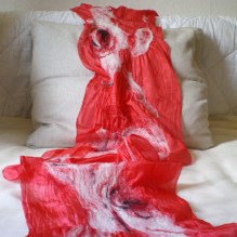 nuno felted scarf -Charlotte sometimes-
