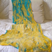nuno felted scarf -waterloo-