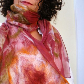 nuno felted scarf -Joey-