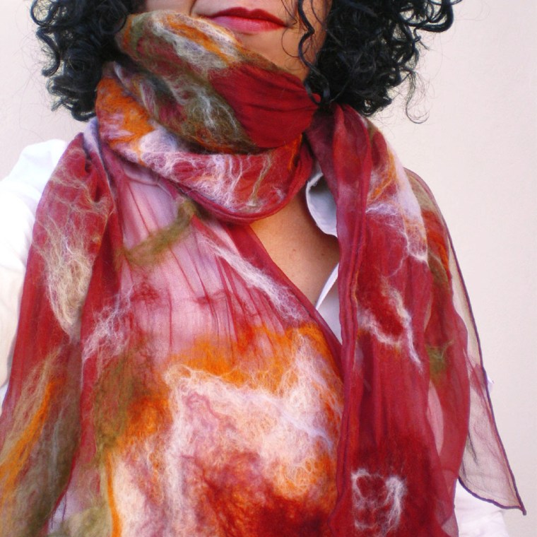 nuno felted scarf -Joey-