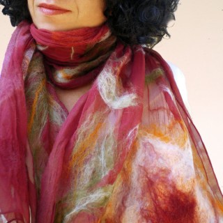 nuno felted scarf -Joey-