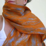 cobweb felted scarf -immenso-