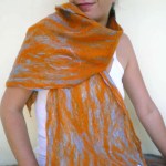 cobweb felted scarf -immenso-