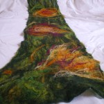 cobweb felted scarf -can't get enough of your love-
