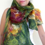 cobweb felted scarf -can't get enough of your love-