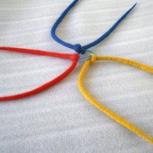 felted hairband -red hot chili peppers-