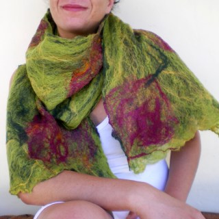 cobweb felted scarf -all i need-