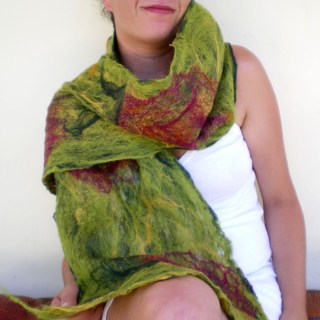 cobweb felted scarf -all i need-
