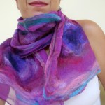 nuno felted scarf -Lost in Love-