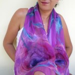 nuno felted scarf -Lost in Love-