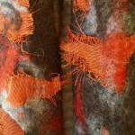 nuno felted arm warmers -autumn-
