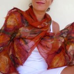 nuno felted scarf -imagine me & you-