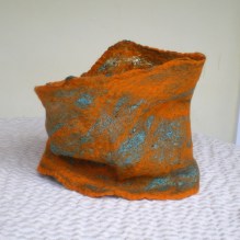 felted neck warmer -She was me-