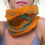 felted neck warmer -She was me-