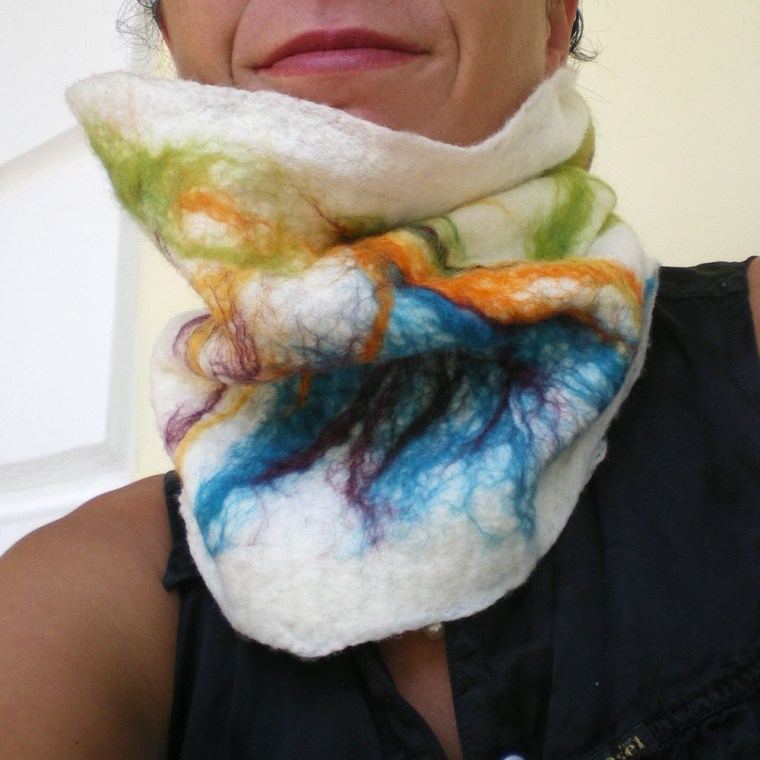 felted neck warmer -winter-