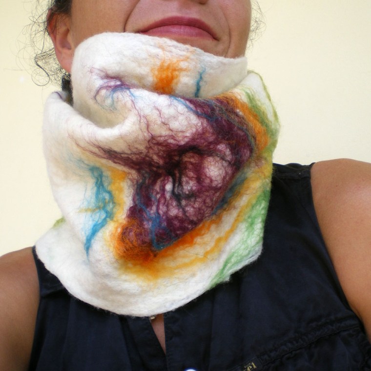felted neck warmer -winter-