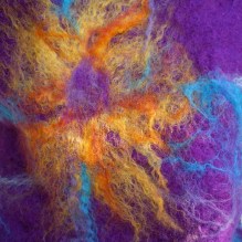 felted neck warmer -ultraviolet-