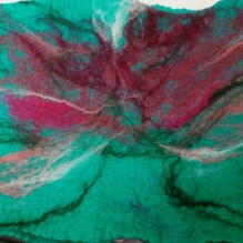 felted neck warmer -somewhere over the rainbow-