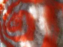 felted carpet -buenas dias- process