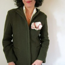 felted flower brooch -Uptown Girl-