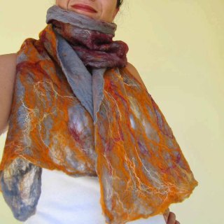 cobweb felted scarf -desire-