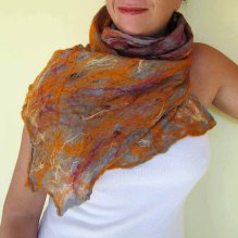cobweb felted scarf -desire-