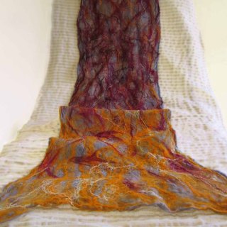 cobweb felted scarf -desire-