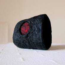  nuno felted cuff -moonlight shadow-