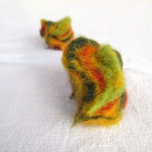 felted brooch -fruits of spring-