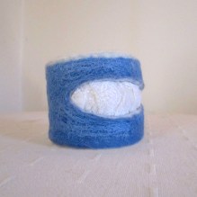 felted cuff - bracelet -blue lagoon-