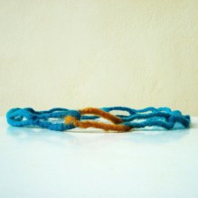 felted necklace -sea sunset-