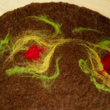 felted table runner -mother earth-