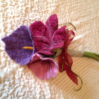 felted flower bouquet -bridal moments- made to order
