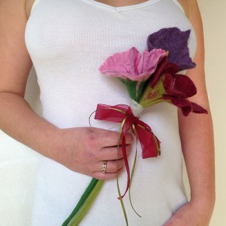 felted flower bouquet -bridal moments- made to order