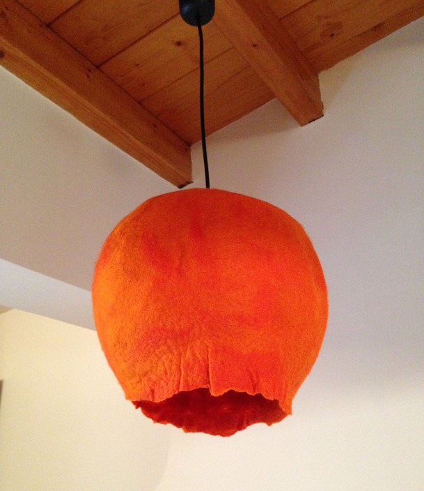 felted lamps -planets-