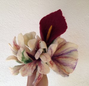 Felted flower bouquets -bridesmaids- made to order